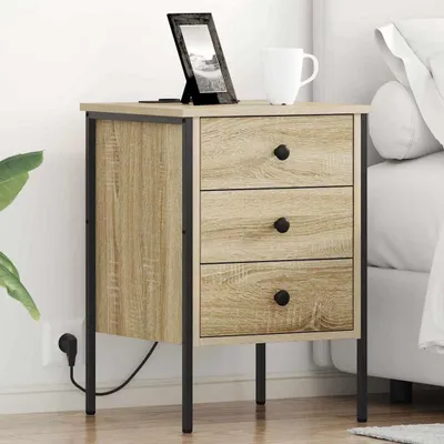 Zdjęcie produktu dla vidaXL Szafka nocna dąb sonoma 42 x 41 x 61 cm Materiał drewnopochodny