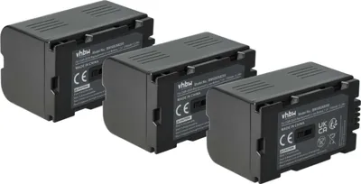 Produktbild von vhbw 3x Akku kompatibel mit Panasonic NV-DS65, NV-DS33, NV-DS37, NV-DS35, NV-DS55, NV-DS38, NV-DS60 Videokamera Camcorder (1700 mAh, 7,2 V, Li-Ion)