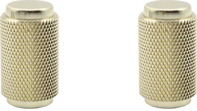 Produktbild von Natural Goods Berlin Möbelgriff ZYLINDER, Möbelknopf, Schrankgriff, Knauf für Schublade und Tür, Gold, 2 Stück