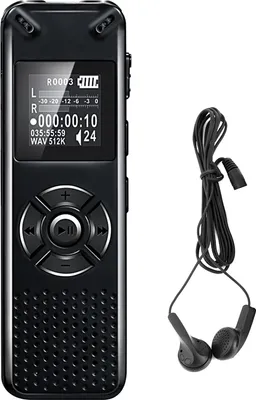 Produktbild von 8 GB digitaler Diktiergeraet, sprachaktivierte Audioaufnahme mit Wiedergabe, MP3-Musik-Player, 572 Stunden Aufnahmegeraet, unterstuetzt Passwort fuer Vorlesungen, Besprechungen, Klasseninterviews, USB2.0-Anschluss