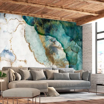 Produktbild von Vlies Fototapete SteinWand 400x280 cm Tapeten Wandtapete XXL Marmoroptik Abstrakt 3D Effekt f-A-10028-a-a