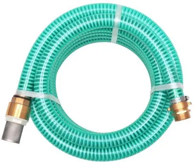 Produktbild von Hydrofoor-Ansaugset aus Messing mit Fußklappe und Schmutzfilter - 7 m x 25 mm - Grün