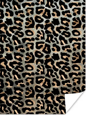 Produktbild von MuchoWow® Poster Pantherdruck - Braun - Luxus 120x160 cm - Wandbilder