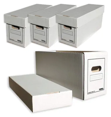 Produktbild von Set aus 4 stapelbaren, rechteckigen Aufbewahrungsboxen mit Deckel