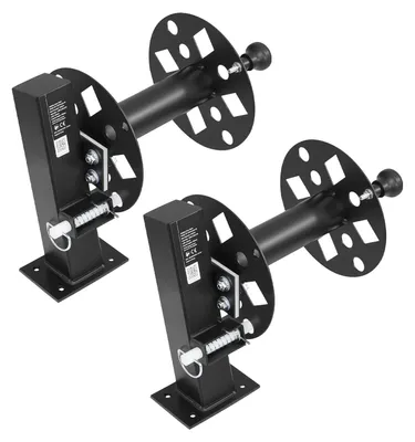 Produktbild von SucceBuy 2 Stück Schweißkabeltrommeln, Schlauchtrommeln mit 2 Leertrommeln für 38,1 m 70 mm² & 45,1 m 50 mm² Schweißschlauch, Manuelle Kabelrolle aus Stahl mit Sicherungsstift für Industrie und Baustellen