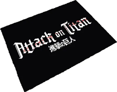 Imagen del producto de Alfombrilla con el logo de Attack on Titan, 40 x 60 cm