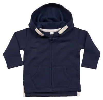 Immagine prodotto di Babybugz - Felpa con cappuccio e zip integrale per neonati FK1573 (66) (blu navy)