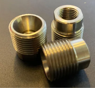 Produktbild von SIEVERT Übergangsnippel M10x1LH auf 3/8"LH - Titanium - 152708
