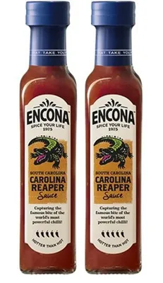 Produktbild von Doppelpack ENCONA Carolina Reaper Chili Sauce (2x 142ml) | Scharfe Chili Sauce