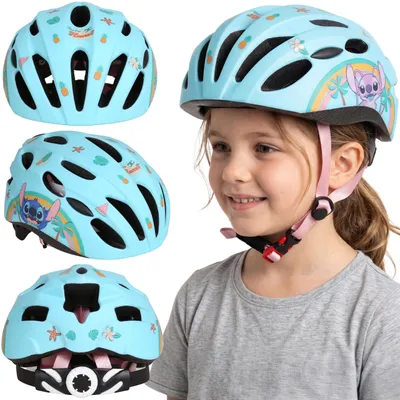 Produktbild von DISNEY Stitch SICHERER Fahrradhelm IN-MOLD für Mädchen, VERSTELLBAR 48–52 cm