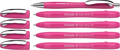 Productafbeelding van Schneider 150265 Slider Memo XB en rave XB - Power pink - Schrijfkleur - Blauw 4+