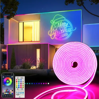 Obrázek produktu pro 3M Smart Bluetooth LED Strip Neon Light Ribbon RGB Music Sync Neon Light Party Bar Gaming Atmosphere Backlighting