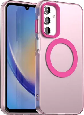 Produktbild von Magnetisch Hülle für Samsung Galaxy A35 5G, Schlank Durchscheinend Matt Stoßfest Handyhülle Rot