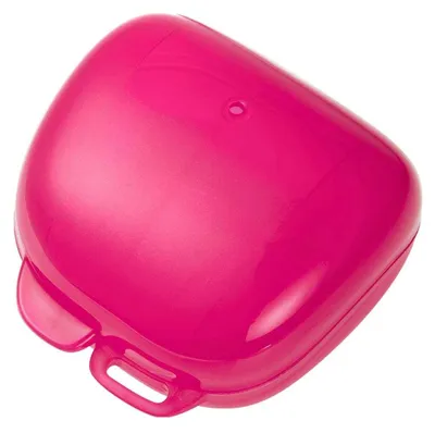 Productafbeelding van Fopspeenhouder fopspeendoos - Desinfectiebox - Roze - 1 stuk