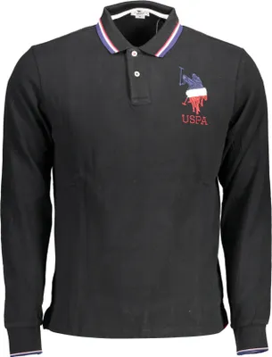 Zdjęcie produktu dla U.S. POLO ASSN. Koszulka polo męska tekstylna czarny SF16929 - Rozmiar: 2XL