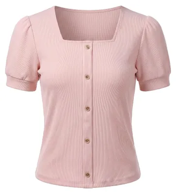 Image de BIANY - Chemisier pour femmes - Rose - Taille S