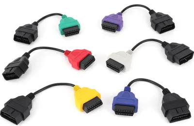 Image de 6 Color OBD2 Connector Auto Diagnostic Cable Accessory DC 12V Fit for Chrysler
