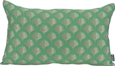Produktbild von H.O.C.K. Erny Dekokissen 50x30cm grasgrün gold Gingko