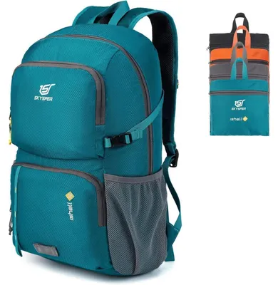 Image de Sac à dos pliable ultra-léger avec compartiment étanche, 30 litres, couleur verte