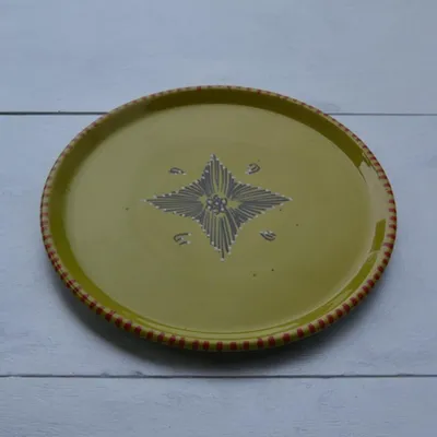 Image de Plat à tarte Tatoué Vert