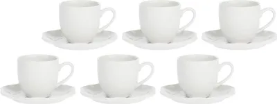 Zdjęcie produktu dla LA PORCELLANA BIANCA VILLADEIFIORI Set of 6 coffee cups with saucer 85 ml