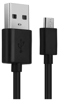 Image de CELLONIC Câble USB transfert de données et charge de 1m compatible avec Samsung Galaxy S7, S6, S5, S4, S3, S2 / Edge Micro USB vers USB A 2.0 2A noir Fil en PVC