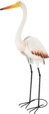 Zdjęcie produktu dla Metalowa figurka ogrodowa żuraw, 87 cm