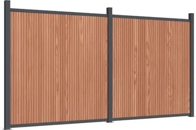 Produktbild von vidaXL Zaunelement Braun 353x186 cm WPC