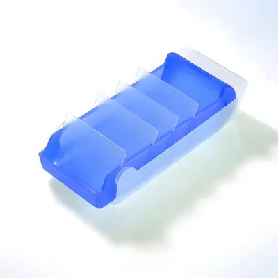 Produktbild von helit Lernkartei BeeBox A7 Unterteil: blau transluzent