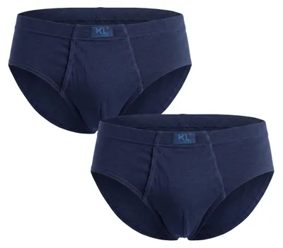 Imagen del producto de Kisses&Love, paquete de 2 calzoncillos para hombre, corte abierto en las piernas, 100% algodón, modelo KLS3