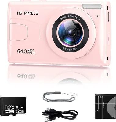 Produktbild von Digitálny fotoaparát - 4K Ultra HD video, 64 MP foto, 18x zoom, full-frame digitálny fotoaparát (LCD displej ideálny ako darček pre deti od 6 do 18 rokov)