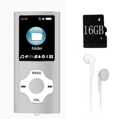 Produktbild von 1,8 Zoll MP3 Player Hifi Verlustlos HD Musik FM Radio E-Book Lesen Aufzeichnung 16G