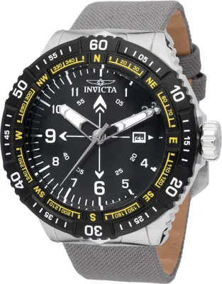 Produktbild von Invicta Coalition Forces 49508 Herrenuhr - Quarzwerk - Edelstahl mit schwarzem Zifferblatt - 49 mm