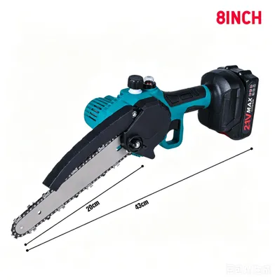 Produktbild von Akku-Kettensäge - Elektrische Astsäge - 20 cm Schwert - 21 V - Handgeführt - 1 Akku