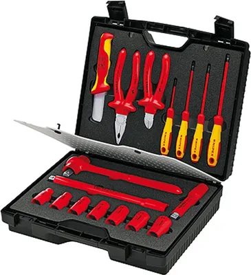 Produktbild von Knipex Kompaktkoffer 17tlg.  989911 - 98 99 11