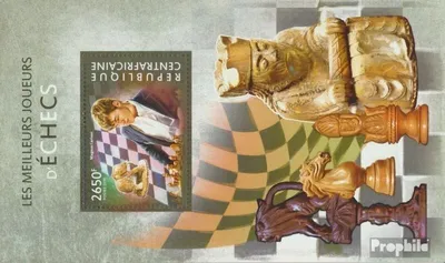 Produktbild von Briefmarken Zentralafrikanische Republik 2015 Mi Block 1273 (kompl. Ausgabe) postfrisch Schach