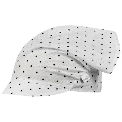 Produktbild von Schirmmütze Kopftuch Sommer Mütze Schildmütze Mädchen Baby Kappe, Weiß-Grau/Blau, Gr. 48-50