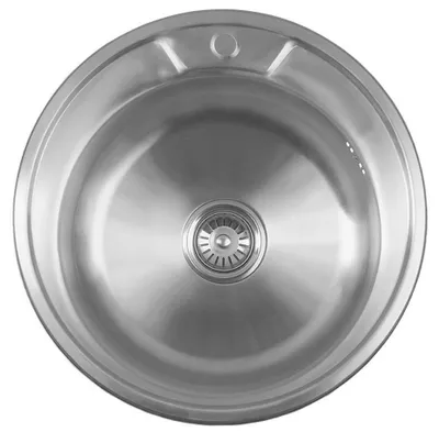 Produktbild von Aqualine Edelstahl-Einbauspüle rund 51x18cm