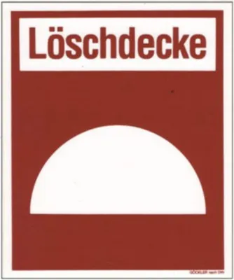 Produktbild von Schild Löschdecke Brandschutzzeichen 15x18cm BGV DIN