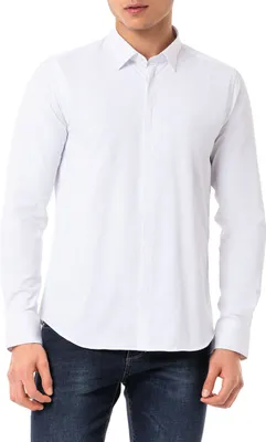 Produktbild von Red Bridge Herren Hemd Basic Modern Fit Langarm verdeckte Knopfleiste