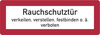 Produktbild von Dreifke® Feuerwehrschild, Rauchschutztür verkeilen, verstellen, festbinden o....