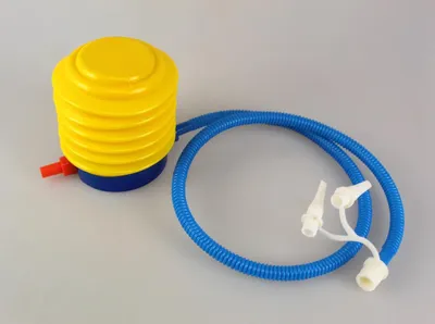 Zdjęcie produktu dla pompka nożna plastikowa do materaca, roweru + 2 końcówki | AE-1459