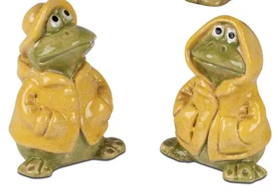 Produktbild von 2 Stück Frösche- Frosch mit Regenmantel sort.