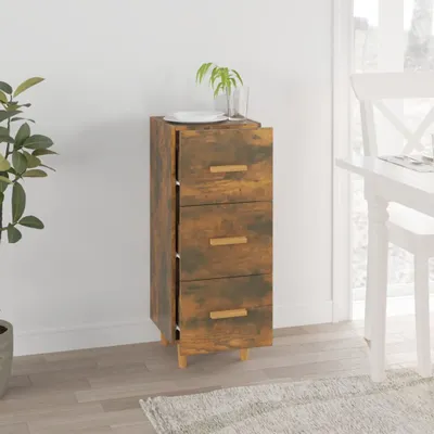 Obrázek produktu pro vidaXL Příborník kouřový dub 34,5x34x90 cm výrobek ze dřeva