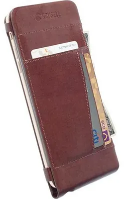 Produktbild von Krusell Kalmar, Geldbörsenhülle, Apple, iPhone 6 Plus, Braun