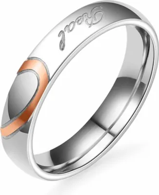 Produktbild von Eleganter Partnerring – Verlobungsring & Trauring in Schwarz oder Roségold Rosé US 12