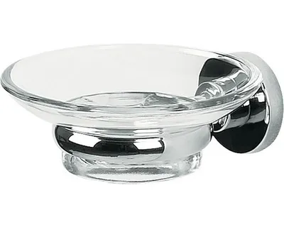 Produktbild von Spirella 7610583064233, Transparent, Glas, Stahl, Oval, Wand, 110 mm, 120 mm