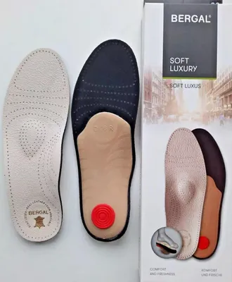 Produktbild von Bergal Soft Luxus Leder Fußbett orthopädische Einlagen Sohlen Gr. 41