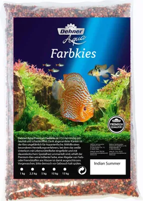Produktbild von Dehner Aqua Aquarienkies Indian-Summer, Körnung 2 - 3.5 mm, 5 kg, braun