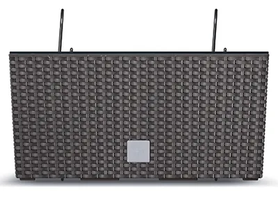Produktbild von nabbi Kunststoff-Balkonpflanzentopf DRC400W 39,5 cm - braun